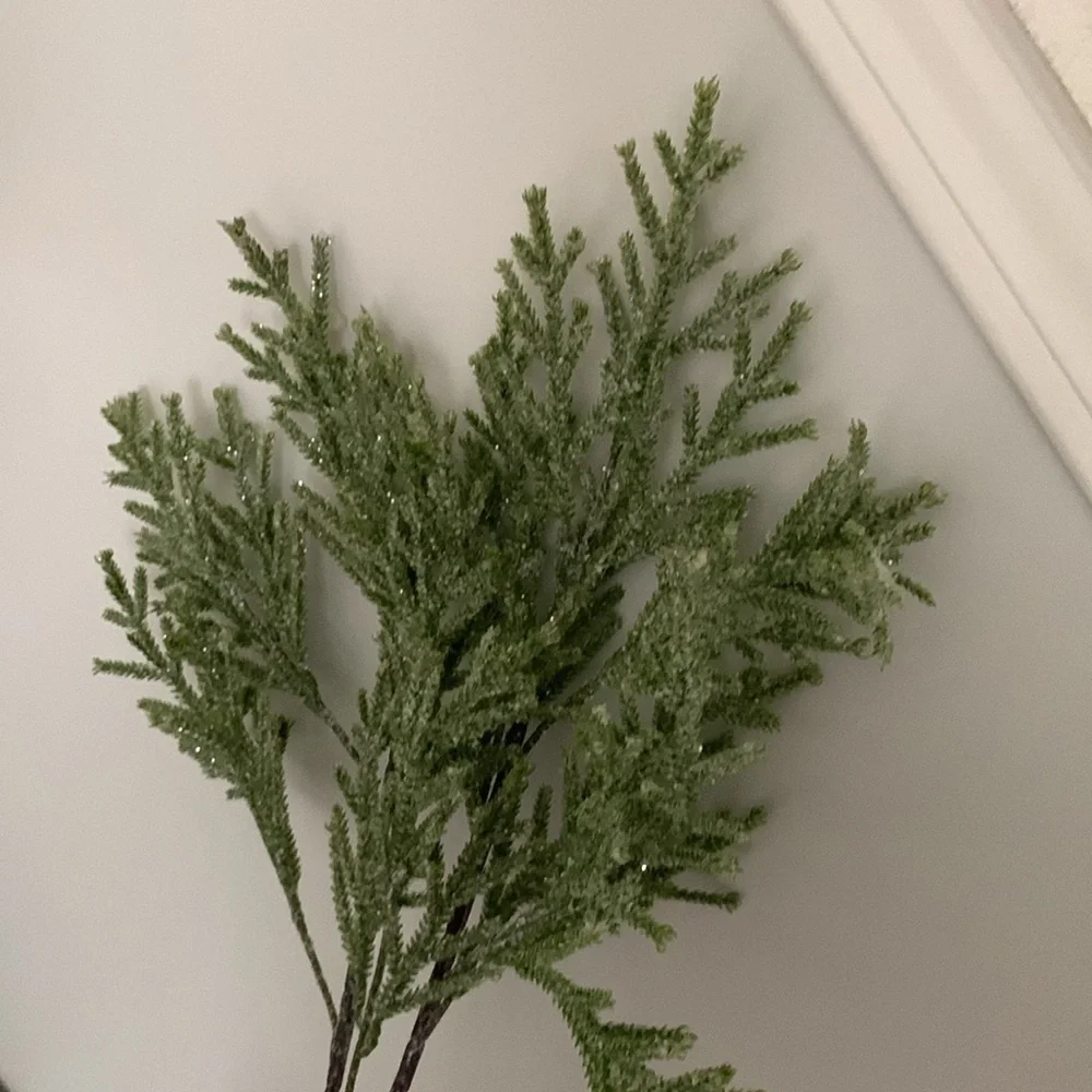 Set of two‎ Christmas branches with glitter home decor minimalist